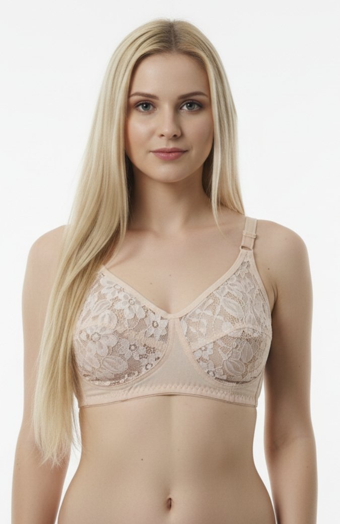 Elegant Floral Lace Non-Padded Bra
