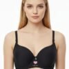 LOVE Collection Padded Wired Bra with Heart Charm